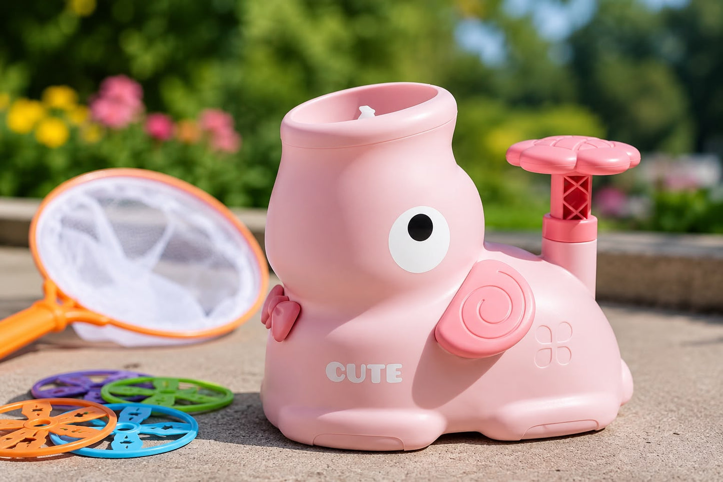 Cute Duck Flying Disc Launcher Set for Kids